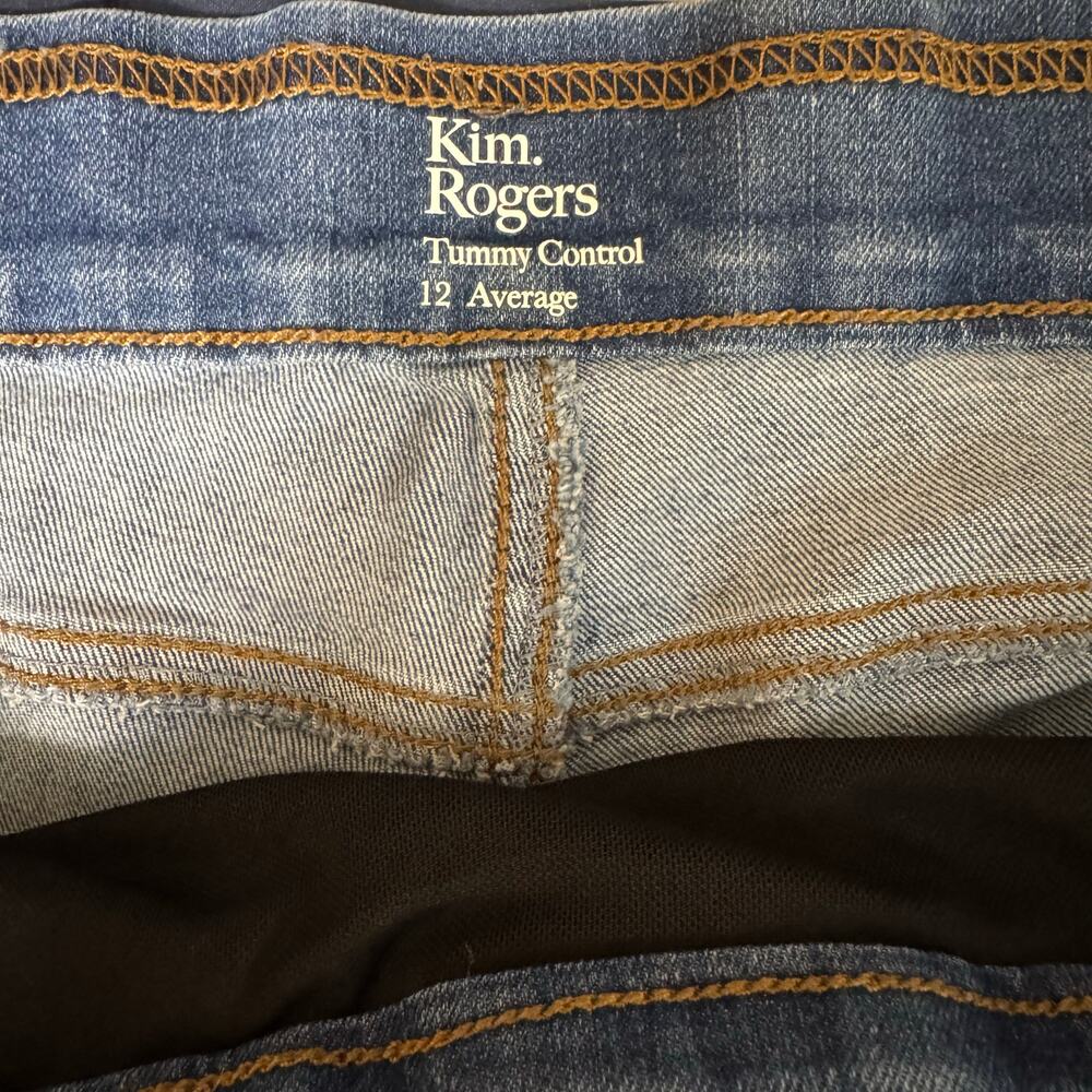 Kim Rogers Women's Size 12 Tummy Control Pull On Medium Wash Jeans - Picture 7 of 7